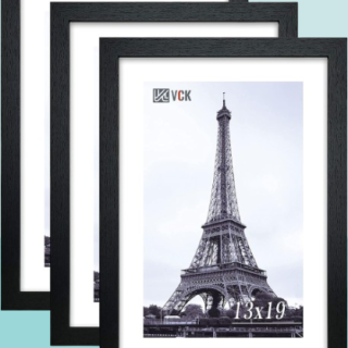 Juego de marcos colgantes de 3 negros