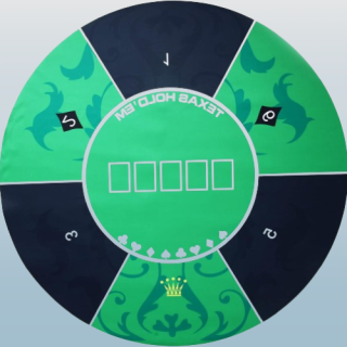 Alfombrilla de poquer profesional de 47 x 47 pulgadas