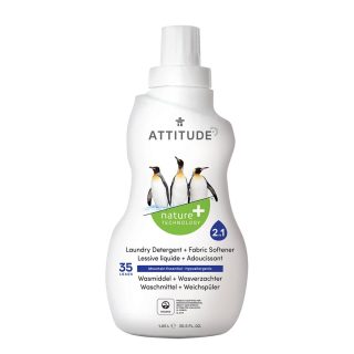 Attitude Detergente Líquido Y Suavizante Con Esencia De Montaña 1.05 L