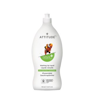 Attitude Lavavajillas Líquido Ecológico De Manzana Verde Y Albahaca 700 ml