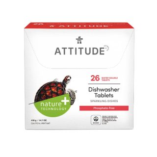 Attitude Pastillas Solubles Ecológicas Para Lavavajillas 26 Lavados