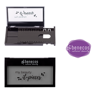 Benecos Paleta Recargable Vacia Para Cosméticos Y Maquillaje A Prueba De Derrames