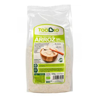 TooBio Harina Arroz Integral Sin Gluten BIO 500 g