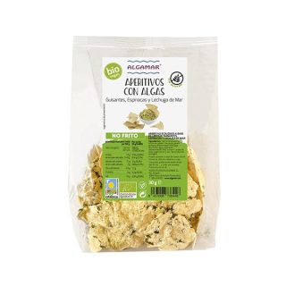 T-Algamar Chips De Guisante Espinacas Y Alga Lechuga De Mar 30 g