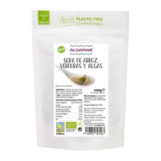 T-Algamar Sopa De Arroz Con Verduras Y Algas Marinas 500 g