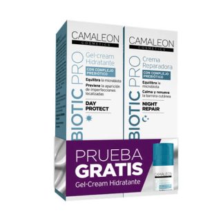 Camaleon Cosmetics Biotic Pro Pack: Crema Reparadora + Gel-Cream Hidratante