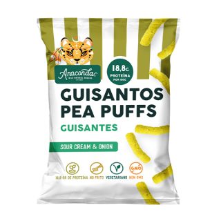 Anaconda Gusanitos De Guisantes Sabor Sour Cream 60g