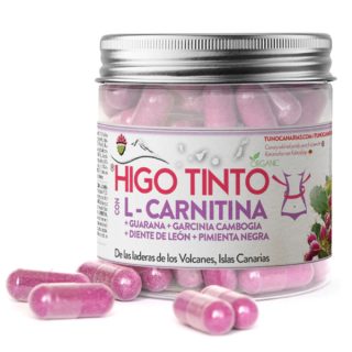 Tunocanarias Higo Tinto Con L-Carnitina, Guaraná, Garcinia, Diente De León Y Pimienta Negra, 90 Cápsulas
