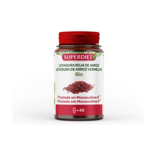 Superdiet Levadura Arroz Rojo BIO 45 Cápsulas