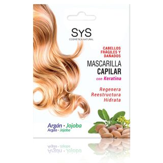 SYS Mascarilla Capilar Argán Y Jojoba Con Keratina 20 ml