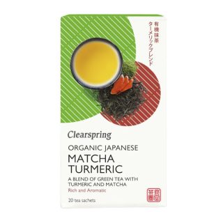 Clearspring Te Verde Matcha Curcuma  BIO 20 Filtros