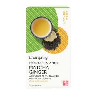 Clearspring Te Verde Matcha Jengibre BIO 20 Filtros