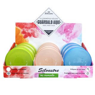 Silvestre Jabonera Para Cosmetica Sólida Color Rosa