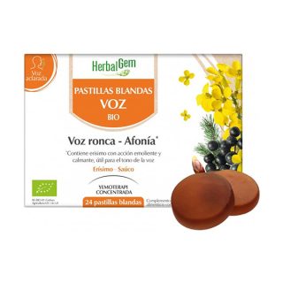 Herbalgem Pastillas Blandas Voz BIO 24 Gominolas