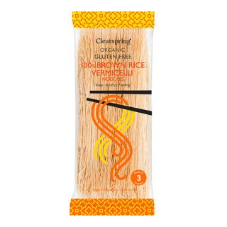 Clearspring Noodles Brown Rice Vermecelli Sin Gluten BIO