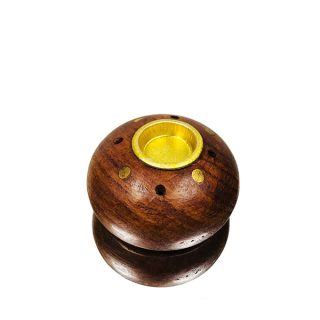 Radhe Shyam Incensario Madera Stick-conos Circular Pequeño 74b