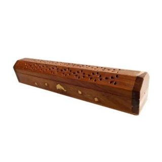 Radhe Shyam Incensario Madera Caja Animal Hojas