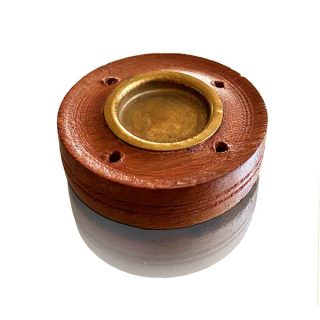 Radhe Shyam Incensario Madera Stick Y Cono Circular Pequeño 74