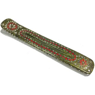 Radhe Shyam Incensario Lacado Largo Verde