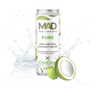 Varios Agua De Coco Joven 100% Natural 33 cl