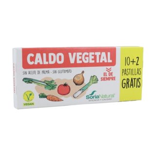 Soria Natural Caldo Vegetal BIO 10 Pastillas