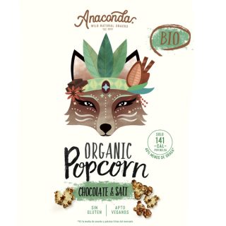 Anaconda Palomitas Chocolate & Salty BIO Bolsa 30 Gramos
