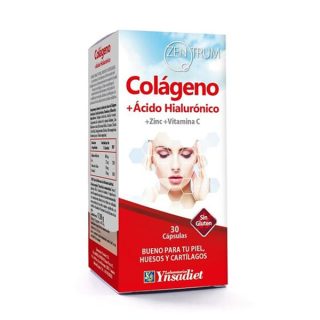 Ynsadiet Zentrum  Colageno+ Acido Hialuronico + Zinc + Vit C 30 Cápsulas