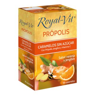 Dietisa Royal Vit Caramelos Jengibre-naranja 18 Unidades