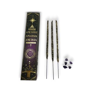 Aroma incienso Varillas Amatista + Cristales 20 Gramos