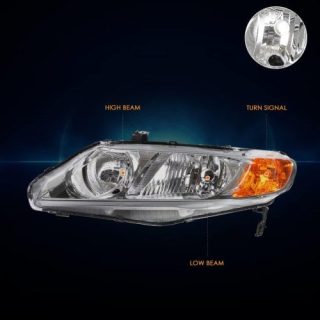 Repuesto de faros delanteros cromados – Honda Civic Sedan