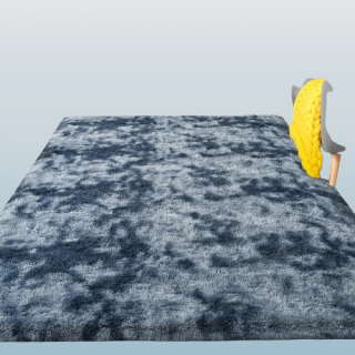 Alfombra vintage lavable de 5 x 7 pulgadas ultra suave – COLOR GRIS