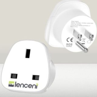 Paquete 2 convertidores convierte todos los enchufes tipo G