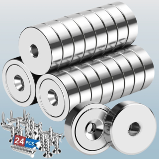 24 imanes de copa de neodimio