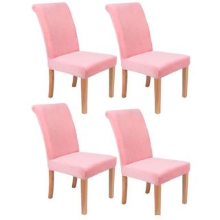 Fundas para silla de comedor elásticas Curuba-Rosa