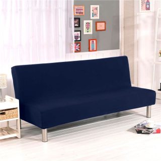 Funda para sofá cama convertible Azul Oscuro Ajustable