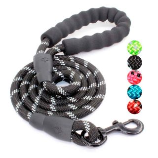 Correa para perro reflectiva color negro