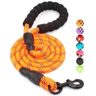 Correa para perro reflectiva color naranja