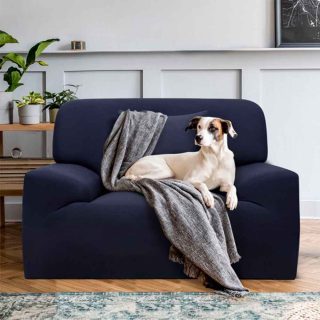 Funda ajustables para sofá 1 puesto Azul