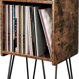 Mesa de almacenamiento de discos de vinilo