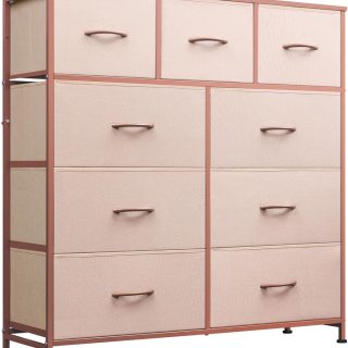 Cómoda de 9 cajones organizadora de pecho alto