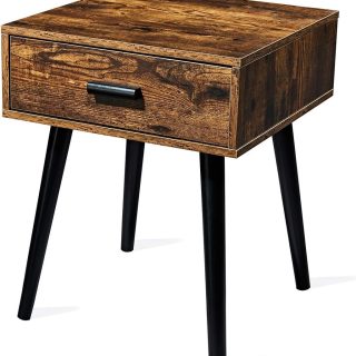 Mesita de noche Tianlang con cajón de madera