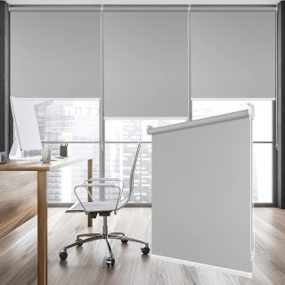 Persiana enrollable 100 % opaca con aislamiento térmico