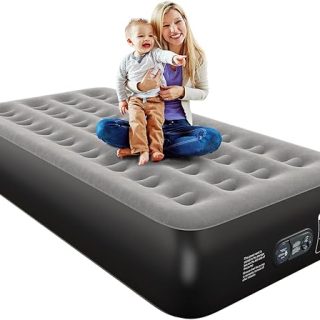 Colchon inflable Twin con bomba incorporada de 13pulgadas.