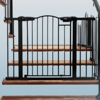 Puerta de bebe de decoracion arqueada de 29.7-46 pulgadas