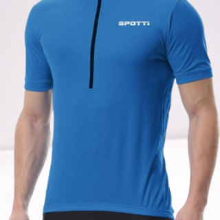 Camiseta de ciclismo de manga corta con 3 bolsillos traseros