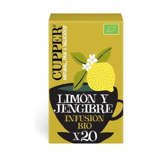 Cupper Infusión Limón Y Jengibre  20 Bolsas BIO