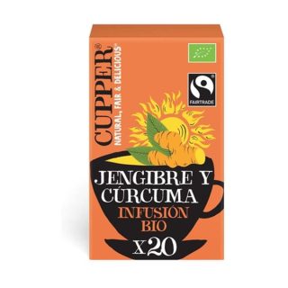 Cupper Infusion Jengibre Y Curcuma 20 Bolsas BIO