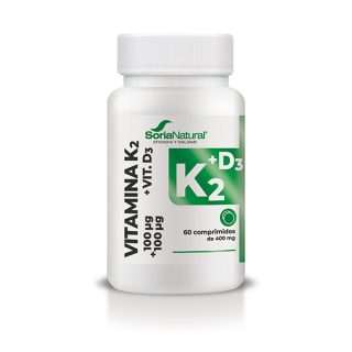 Soria Natural Vitamina K2 + D3 Liberacion Sostenida 60 Comprimidos