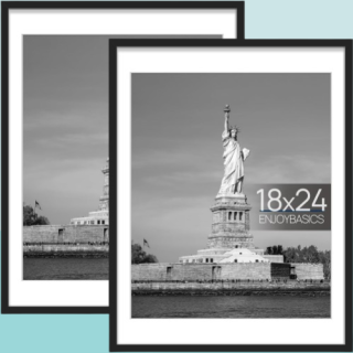 Paquete de 3 marcos negros de 18 x 24 pulgadas