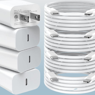 Cargador para iPhone de carga rápida 4 unidades marca GREPHONE